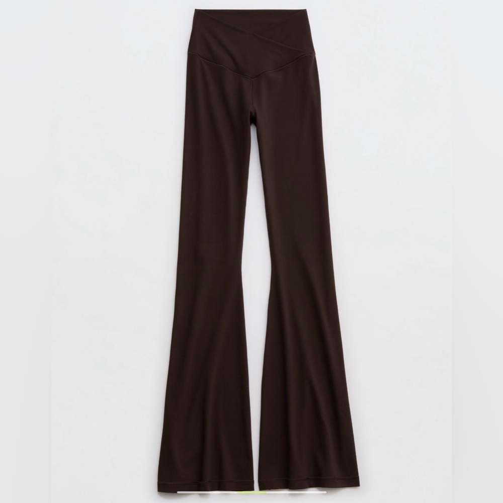 Aerie Offline Real Me High Waisted Crossover Flare Leggings!